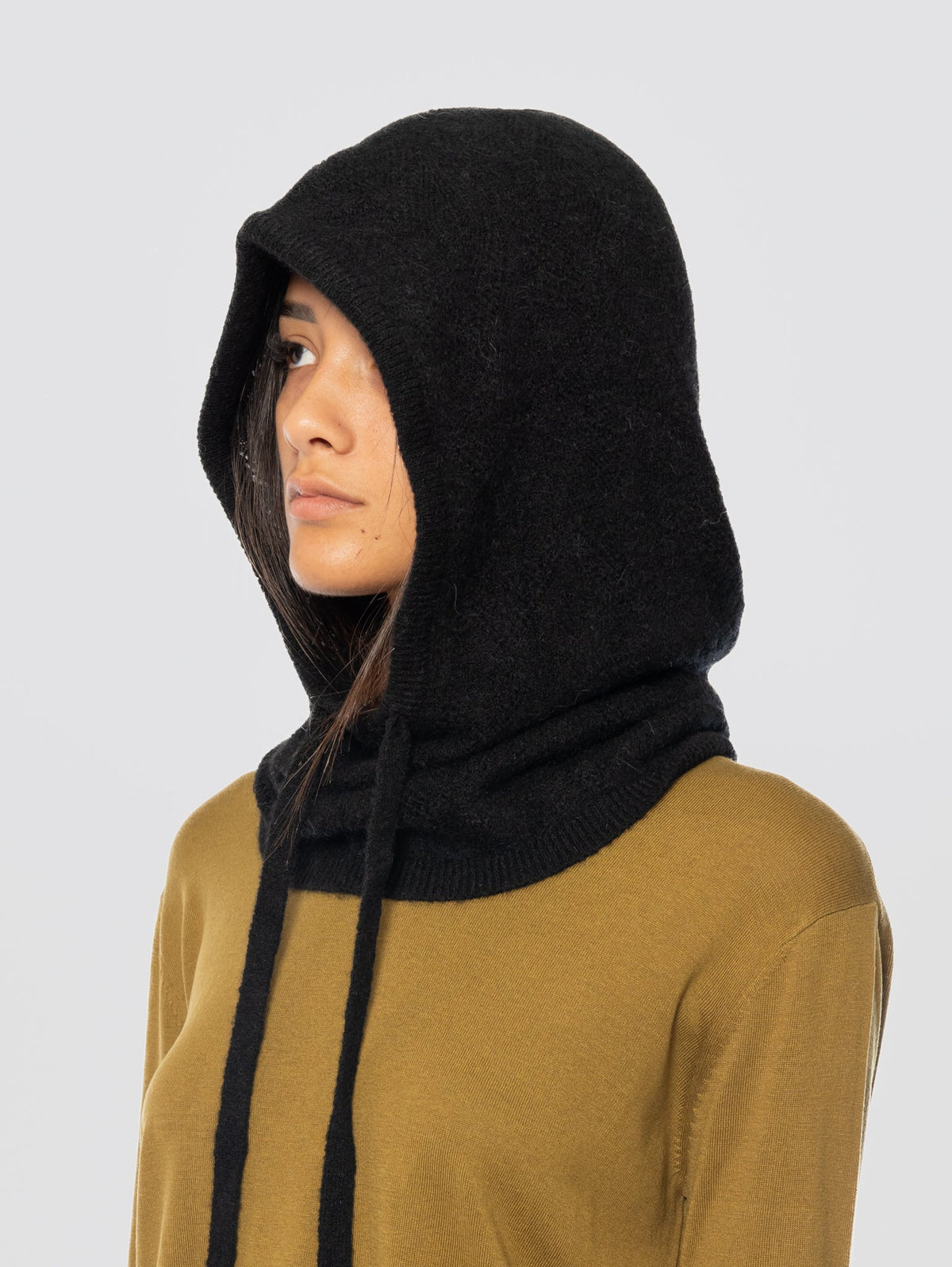 2026 New Arrival Balaclava in Lana Traforata Nero
