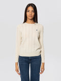 2026 New Arrival Maglia a Trecce in Misto Cashmere Crema