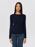 2026 New Arrival Maglia a Trecce in Misto Cashmere Blu