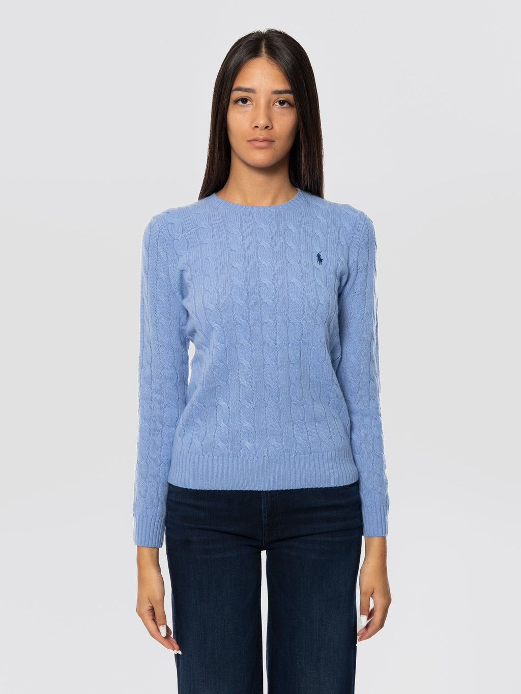 2026 New Arrival Maglia in Misto Cashmere Celeste