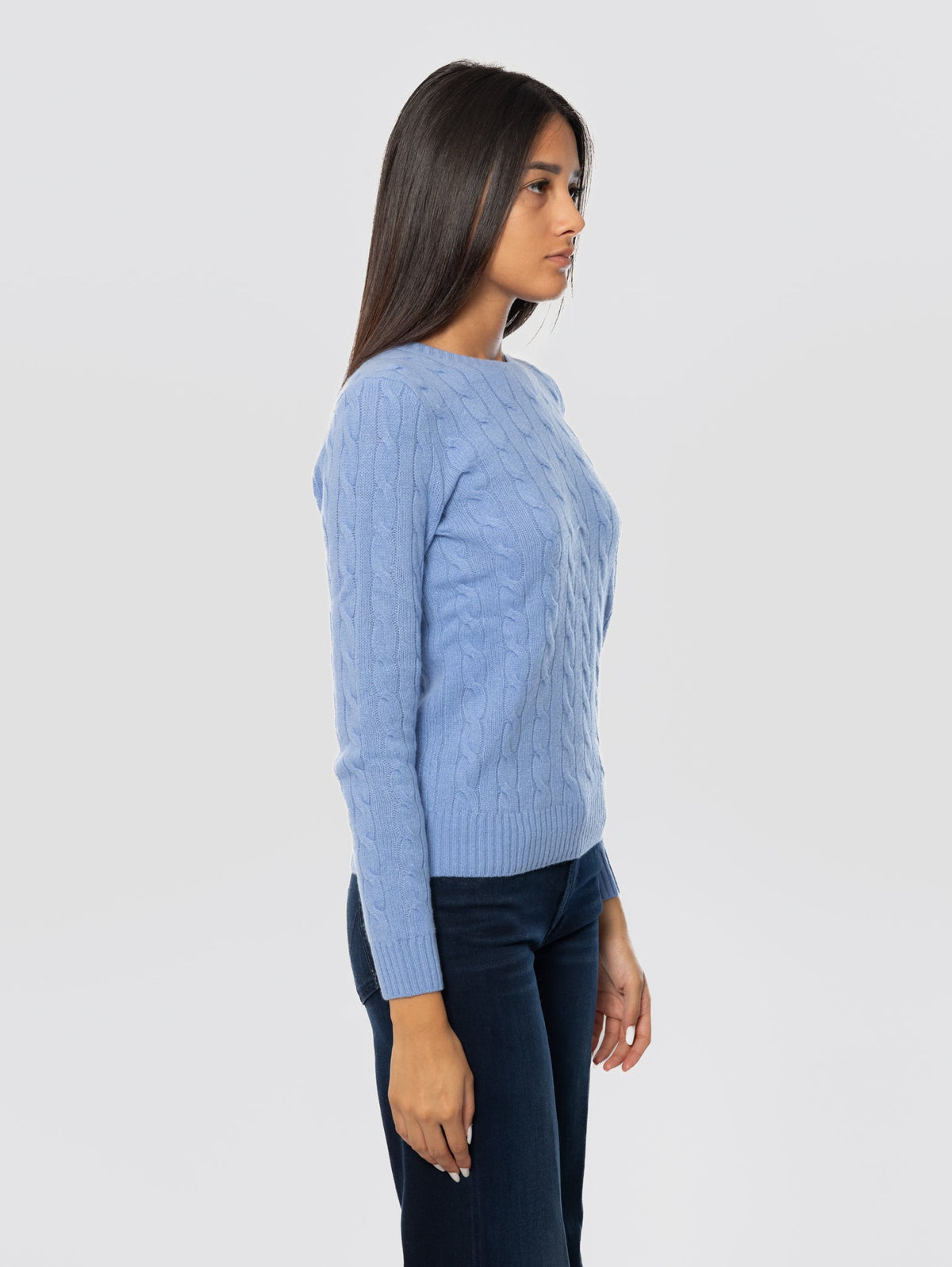 2026 New Arrival Maglia in Misto Cashmere Celeste