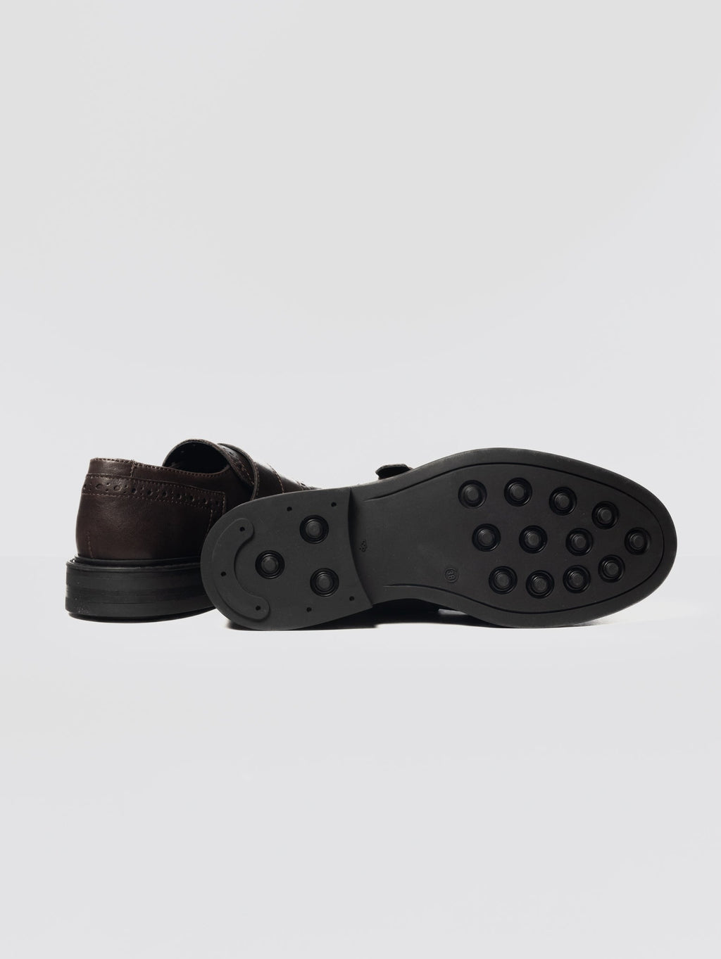 2026 New Arrival Mocassino con Fibbia e Suola in Gomma Testa di Moro