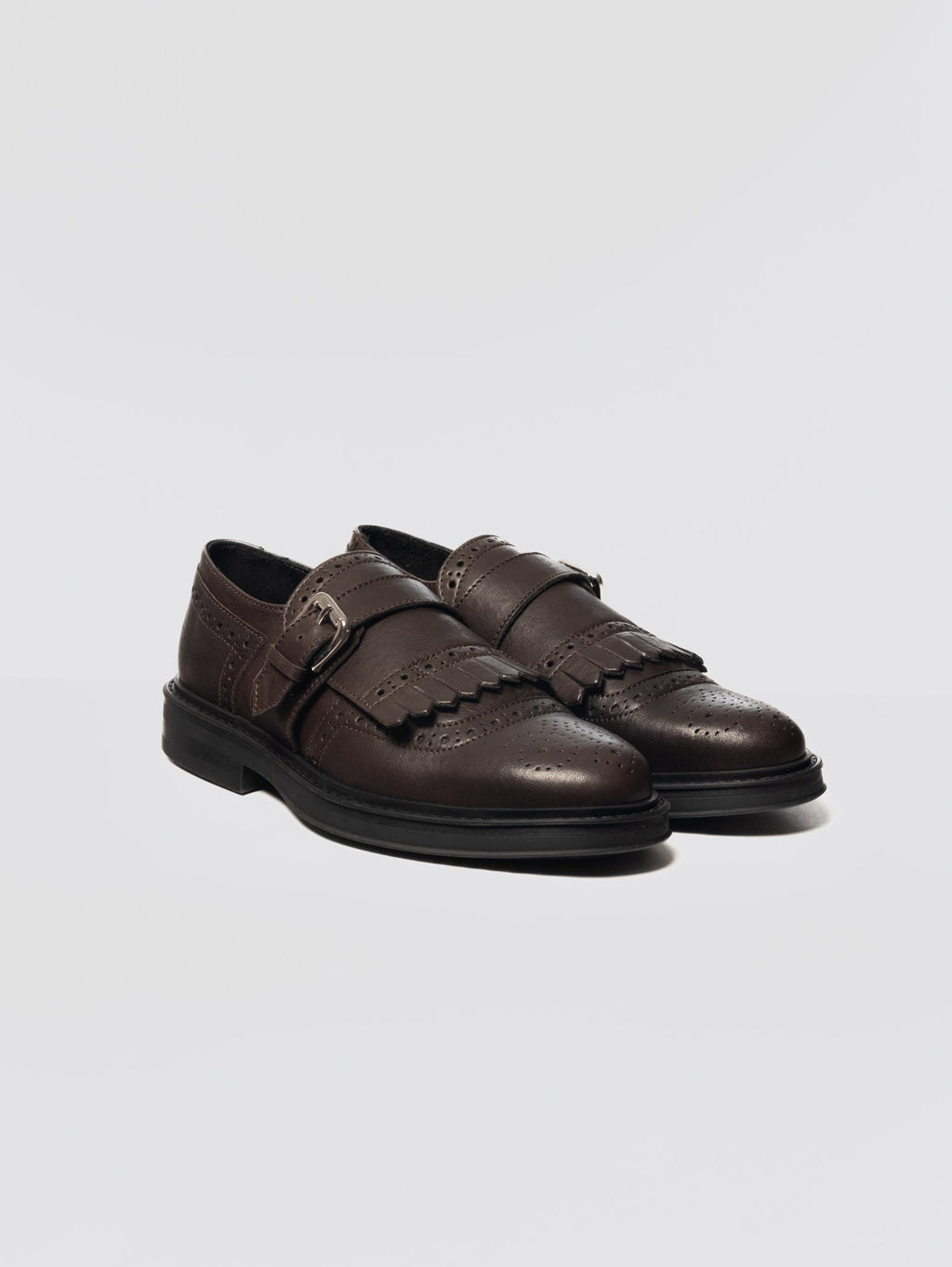 2026 New Arrival Mocassino con Fibbia e Suola in Gomma Testa di Moro