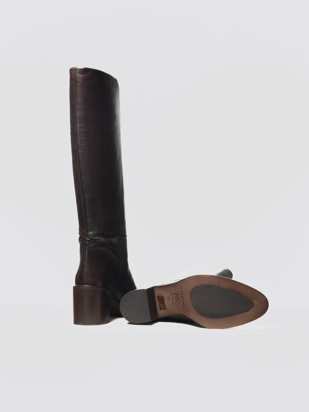 2026 New Arrival Stivali in Pelle con Tacco Testa di Moro