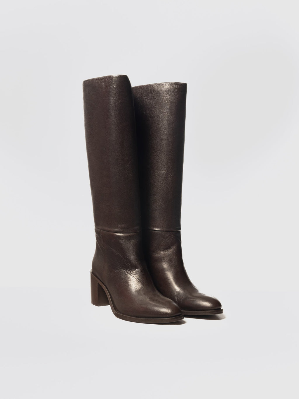 2026 New Arrival Stivali in Pelle con Tacco Testa di Moro