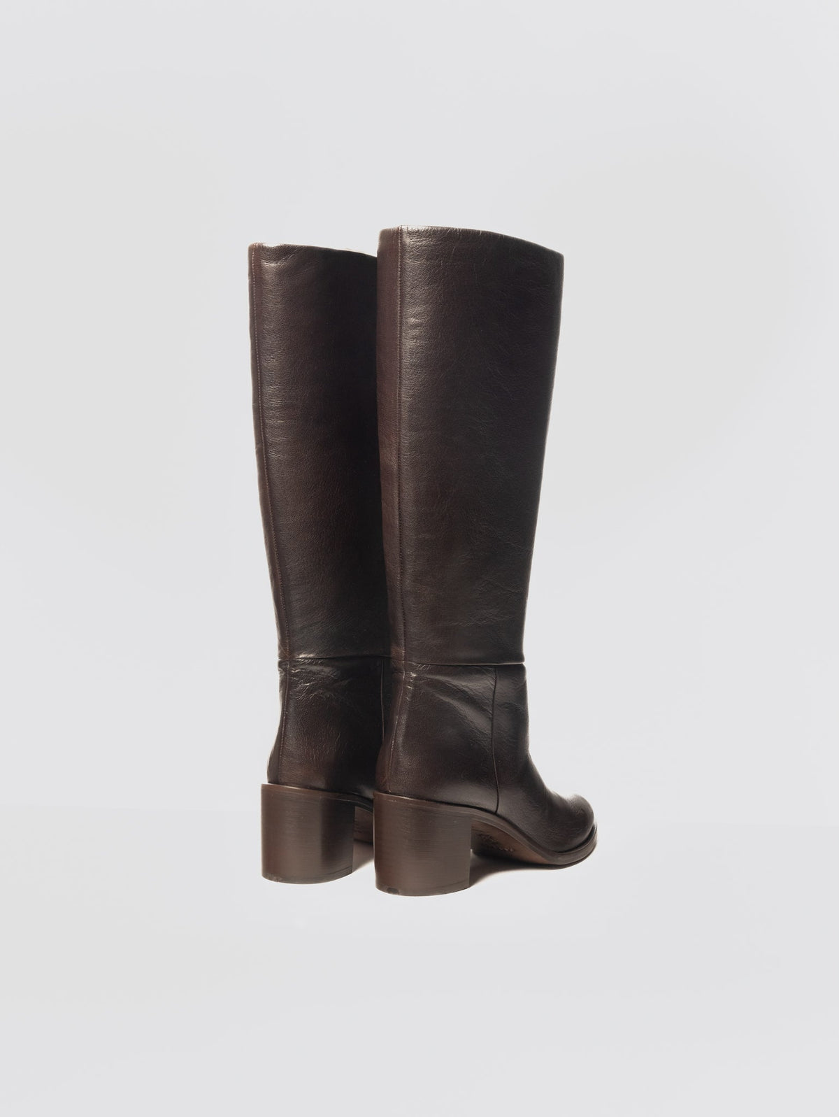 2026 New Arrival Stivali in Pelle con Tacco Testa di Moro