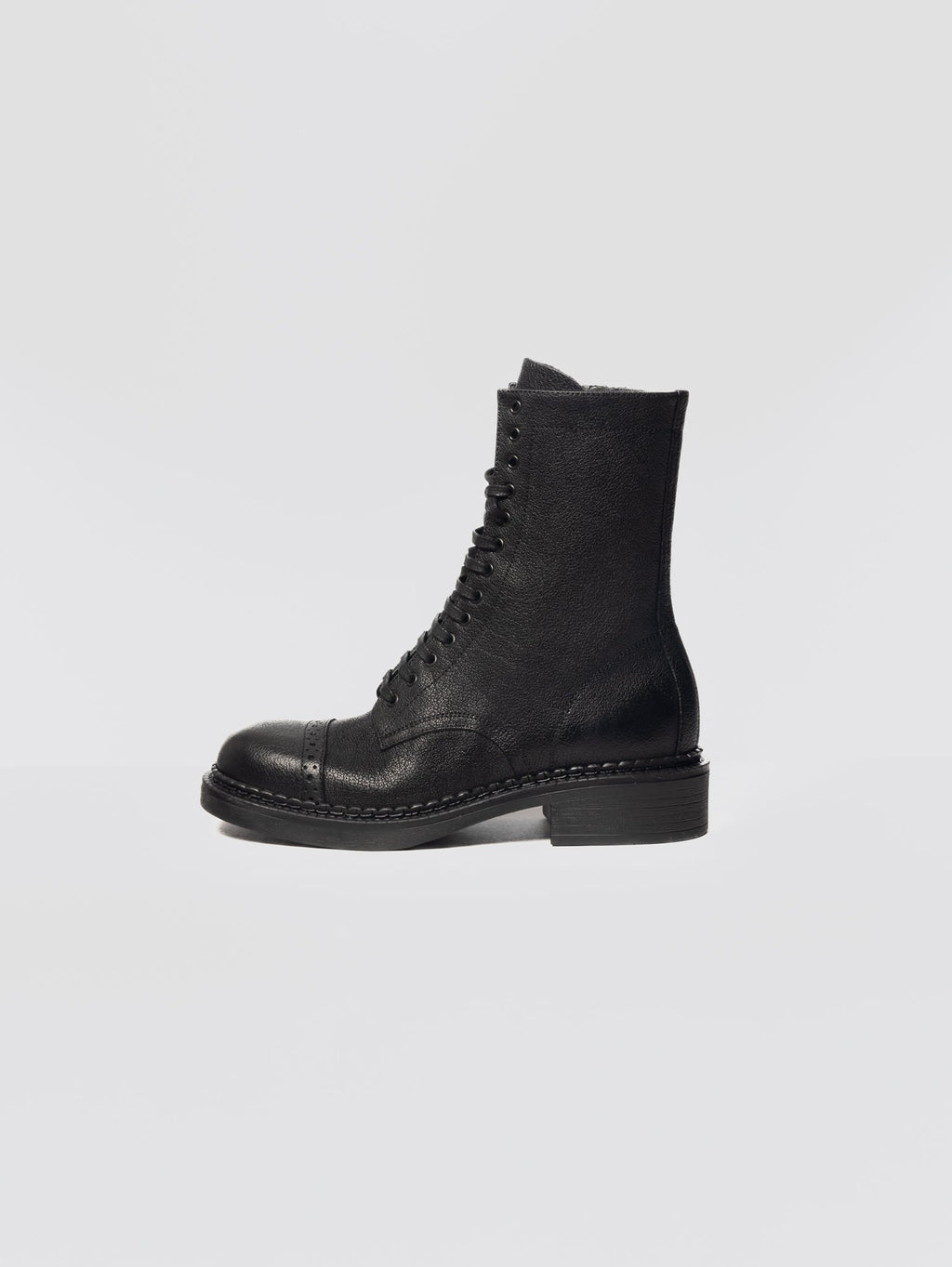 2026 New Arrival Anfibio in Cuoio Martellato Nero