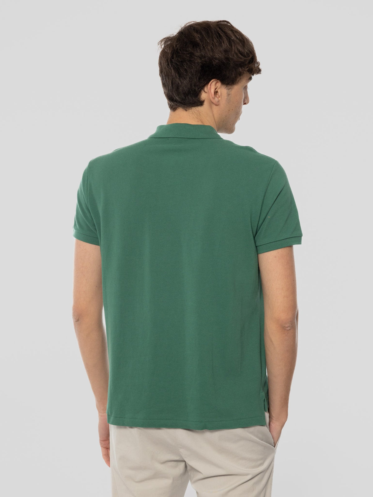 2026 New Arrival Polo Maniche Corte in Cotone Verde Antico