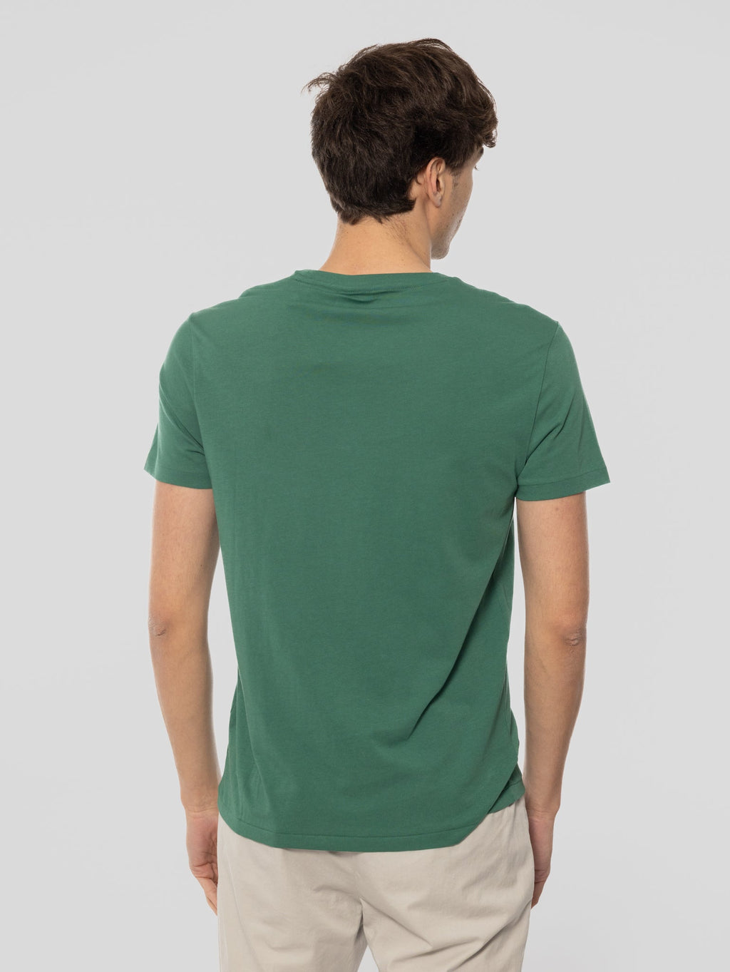 2026 New Arrival T-shirt Girocollo Custom Slim Fit Verde