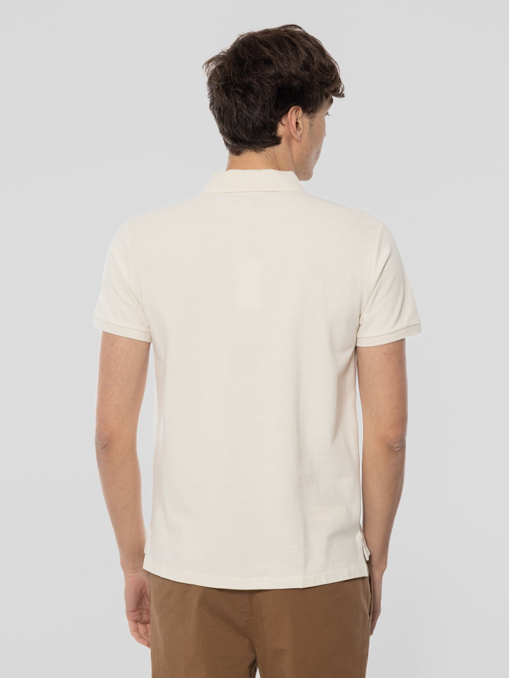 2026 New Arrival Polo Maniche Corte In Cotone Crema