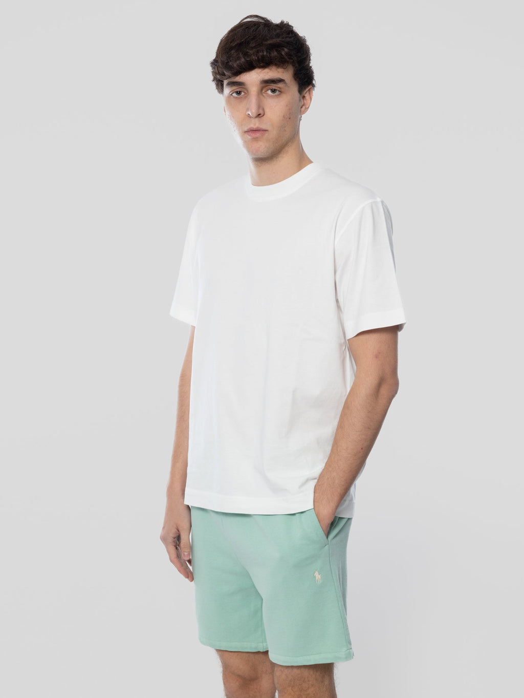 2026 New Arrival Shorts in Cotone Loopback Blu