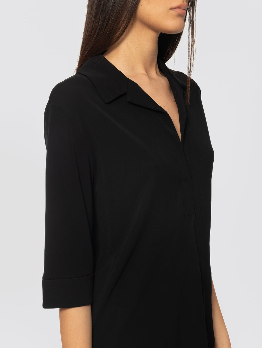 2026 New Arrival Blusa in Jersey Stretch Nero