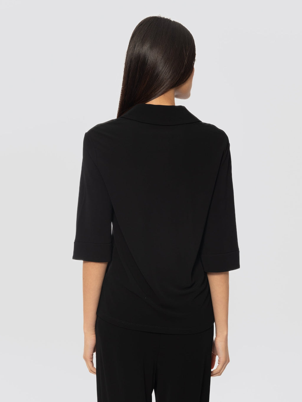 2026 New Arrival Blusa in Jersey Stretch Nero