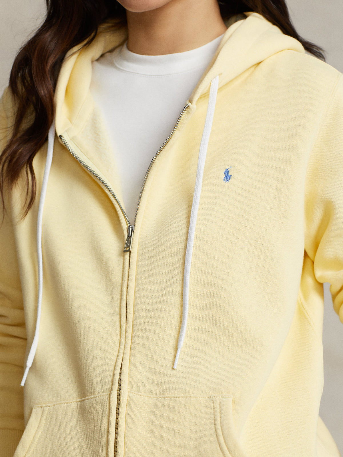2026 New Arrival Felpa con Zip e Cappuccio Giallo