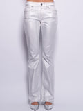 2026 New Arrival Jeans Spalmato Argento