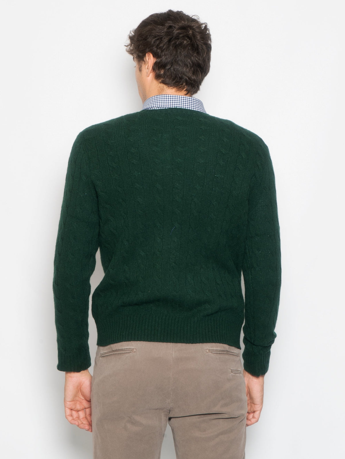 2026 New Arrival Maglia a Trecce Verde Bottiglia