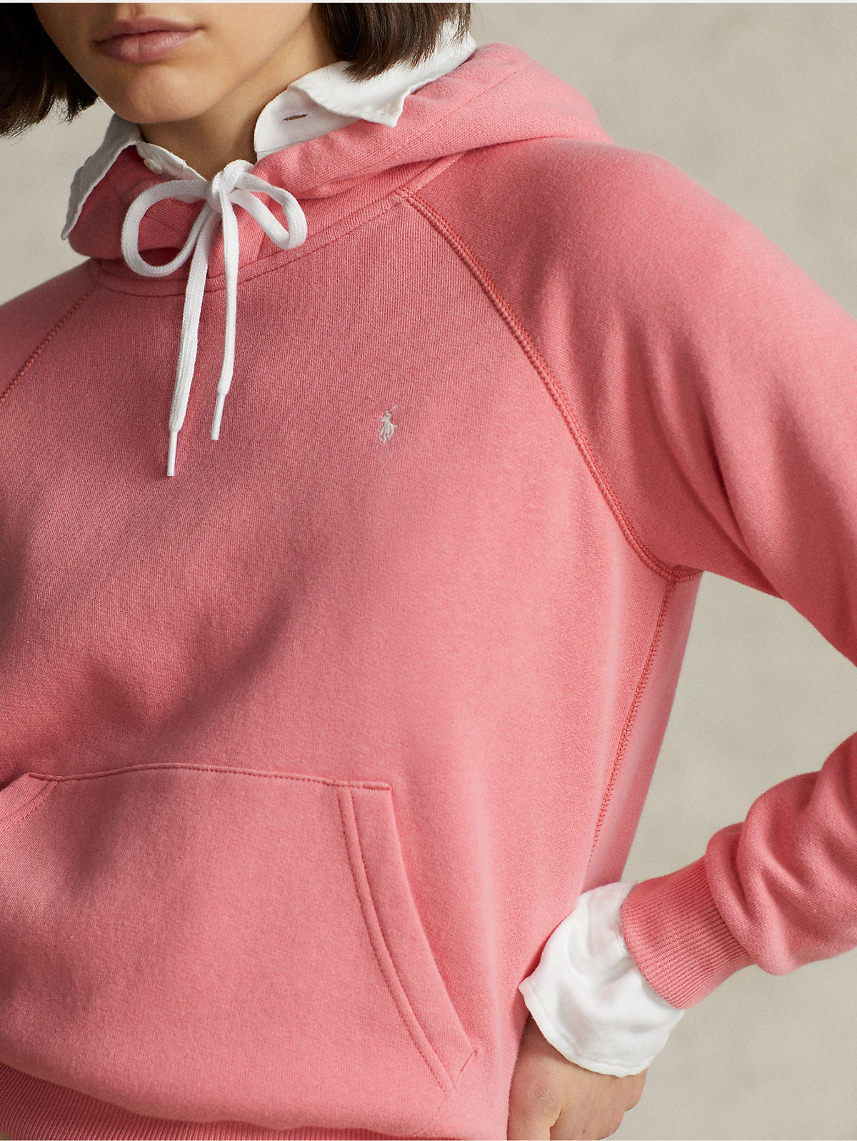 2026 New Arrival Felpa con Cappuccio Rosa