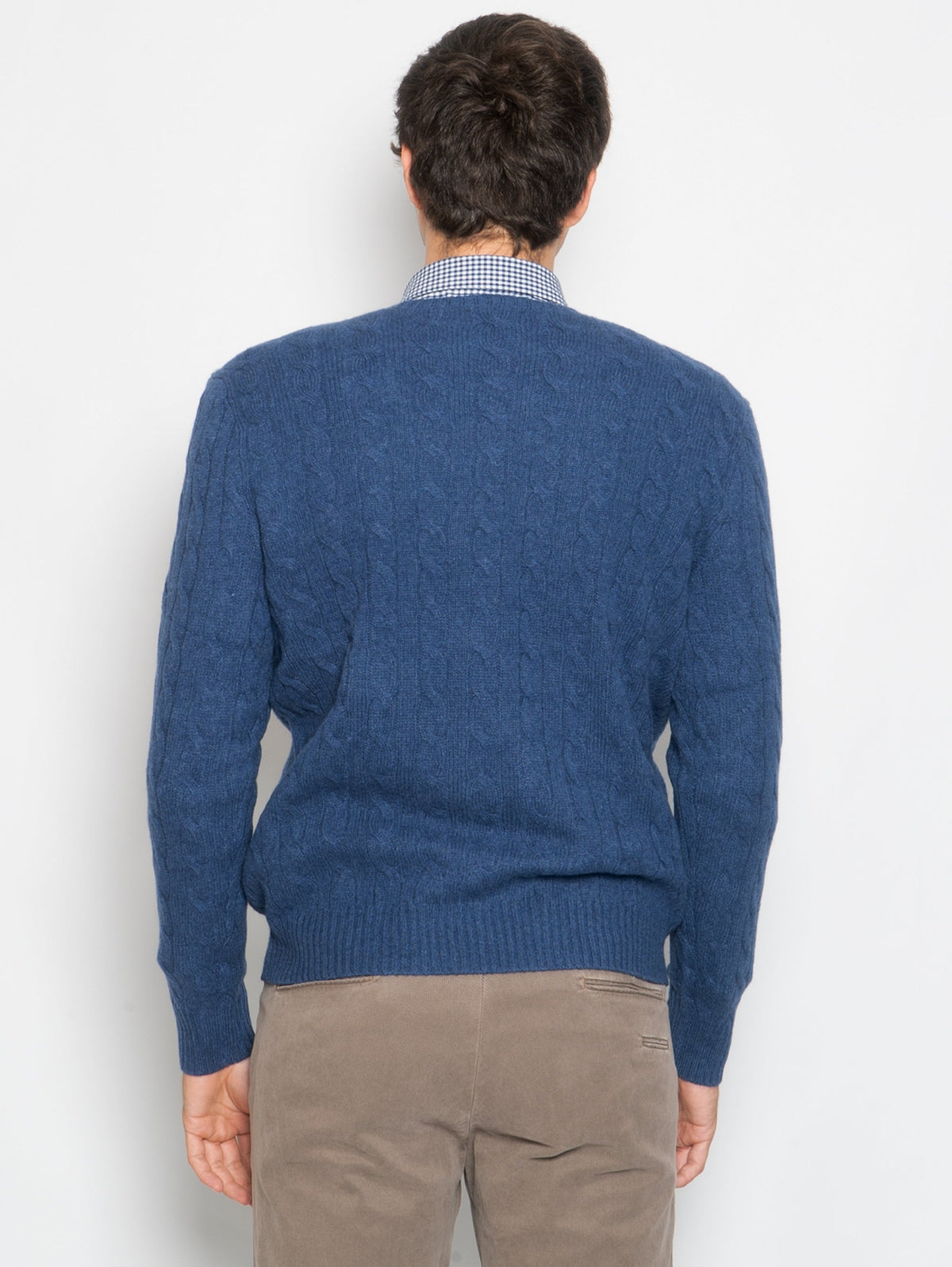 2026 New Arrival Maglia a Trecce Blu Chiaro