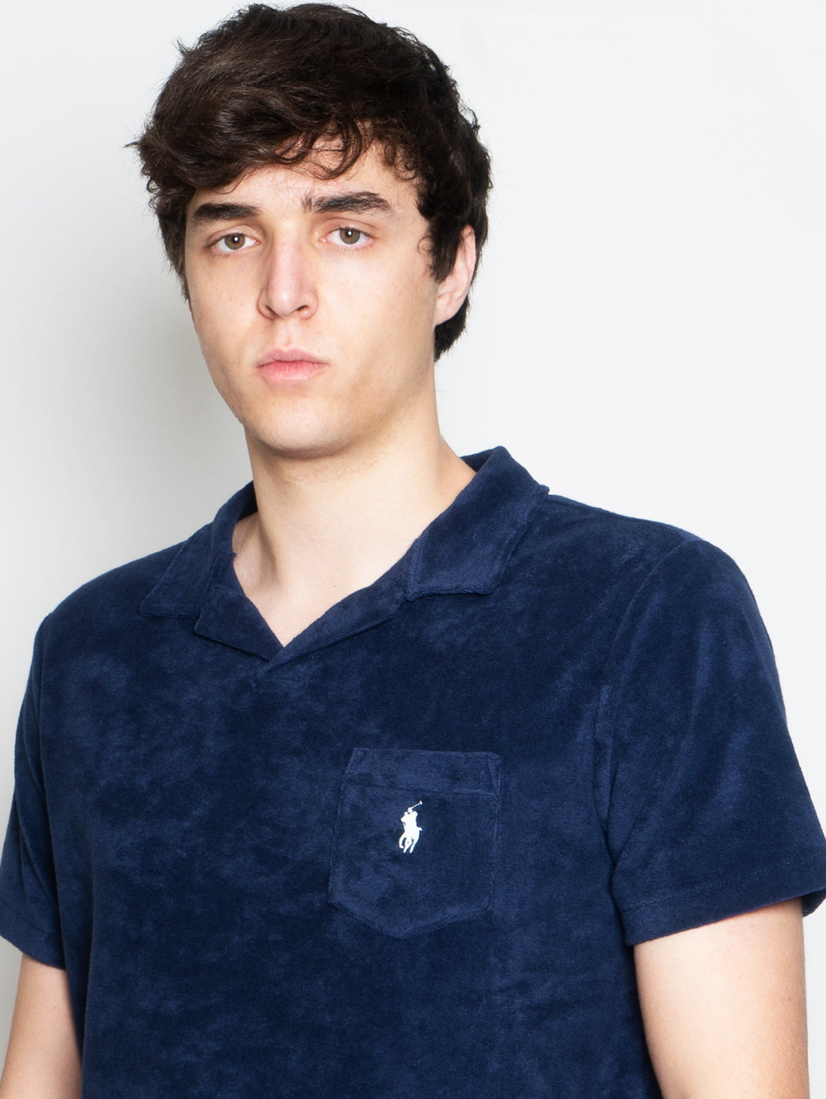 2026 New Arrival Polo in Spugna con Taschino Blu