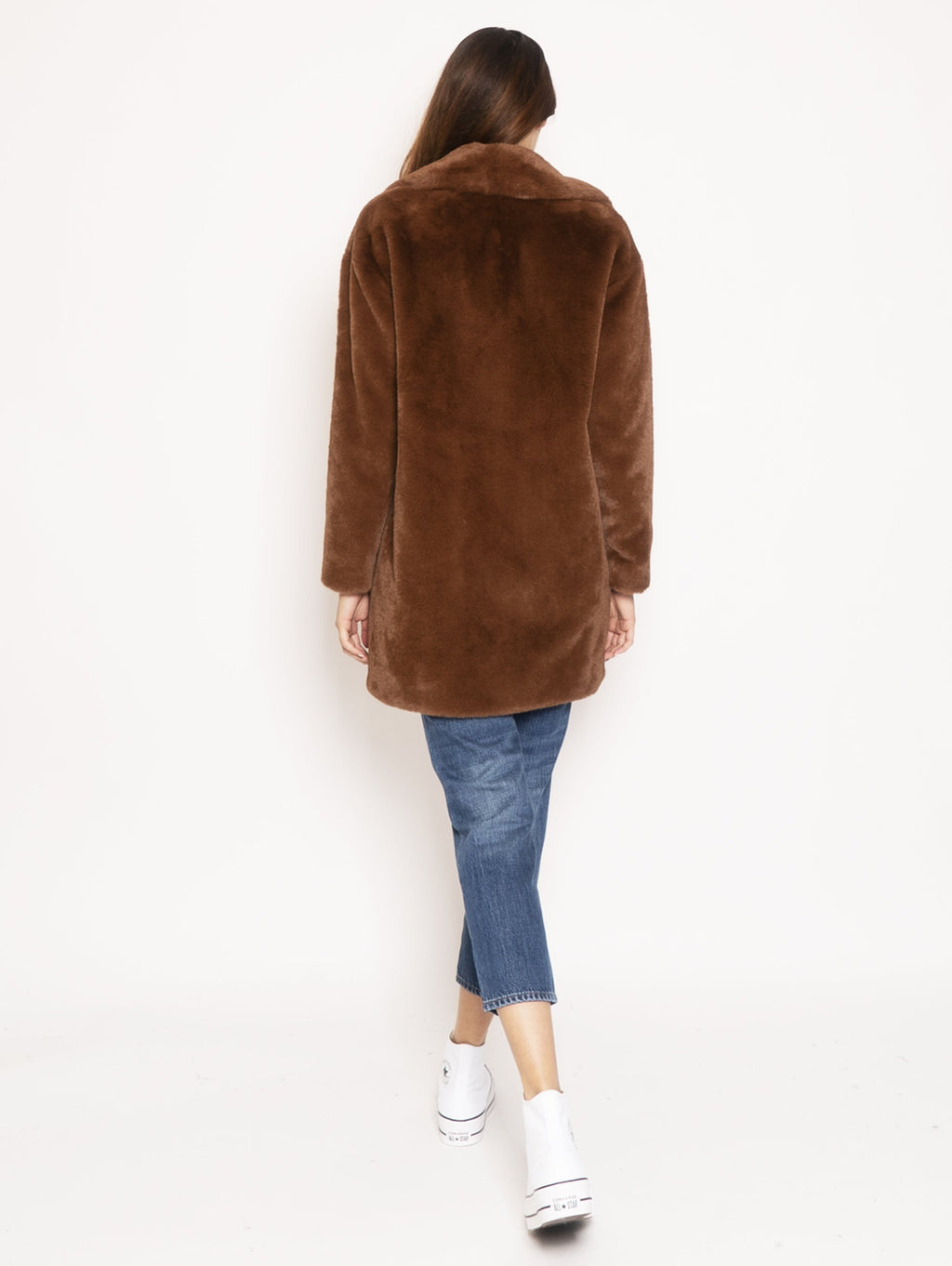 2026 New Arrival Cappotto in Ecofur - Marrone