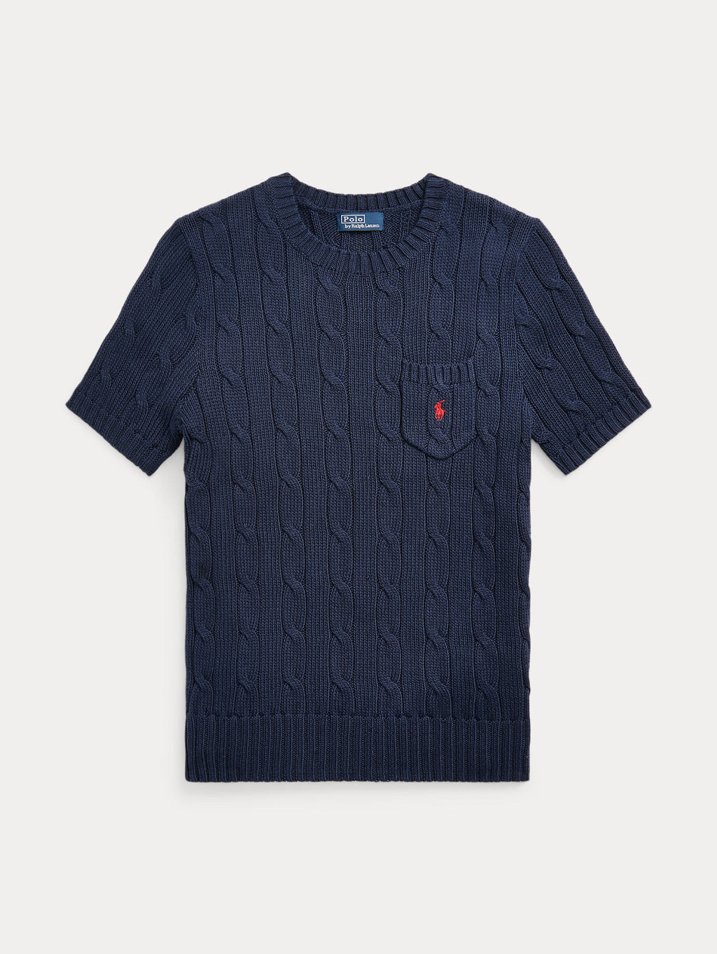 2026 New Arrival Maglia a Trecce con Maniche Corte Blu