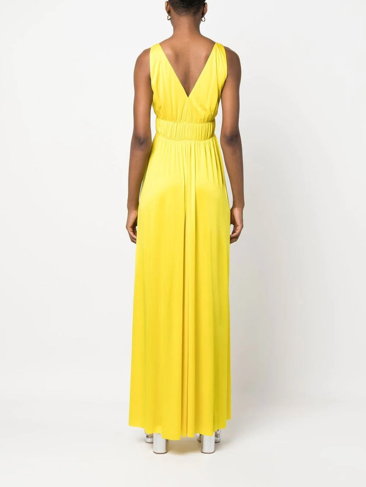 2026 New Arrival Abito Lungo Stile Impero Giallo