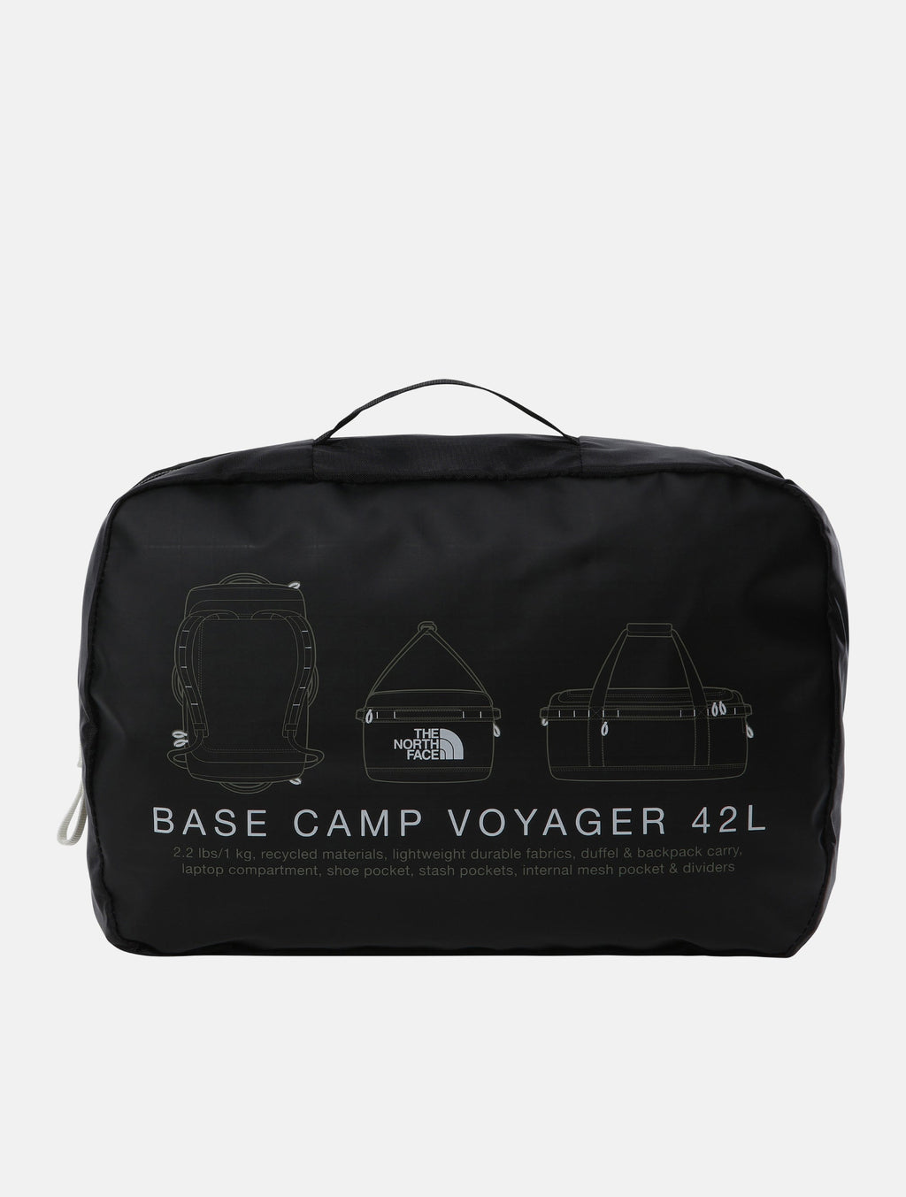 Borsone Base Camp Vojager 42 Litri Nero