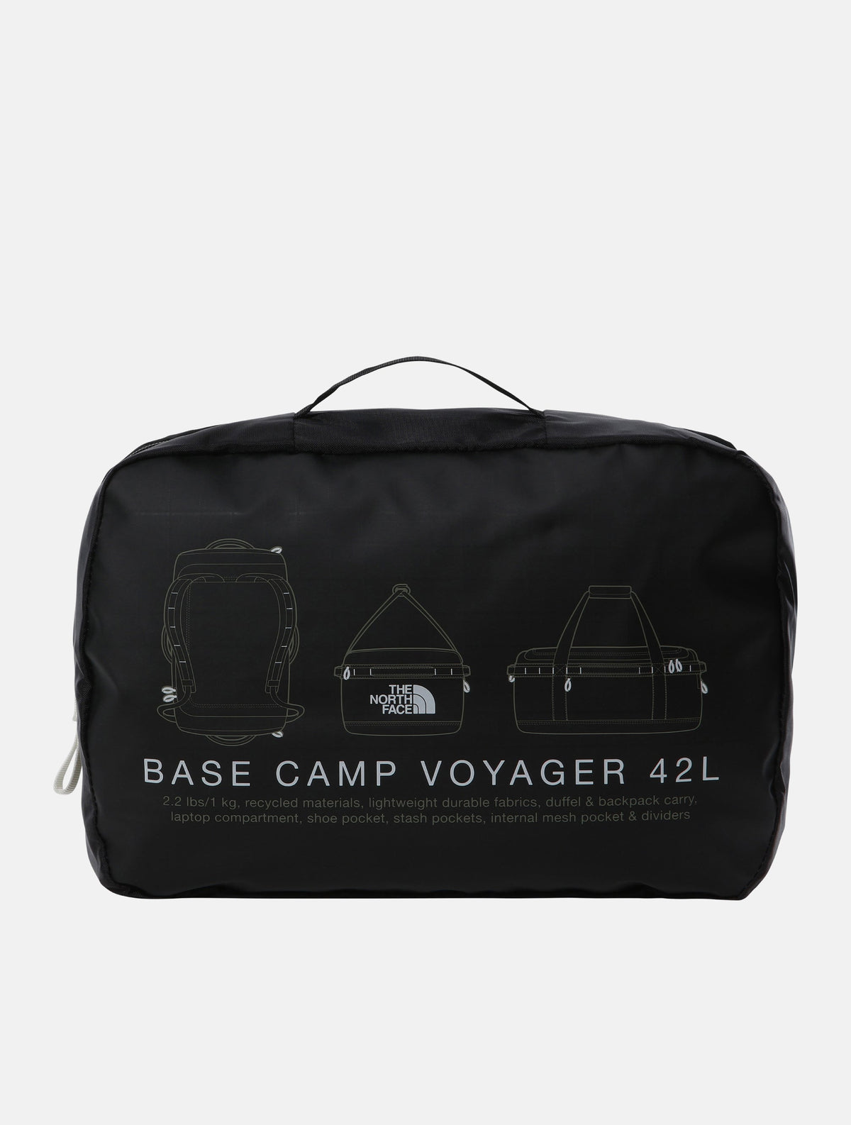 Borsone Base Camp Vojager 42 Litri Nero
