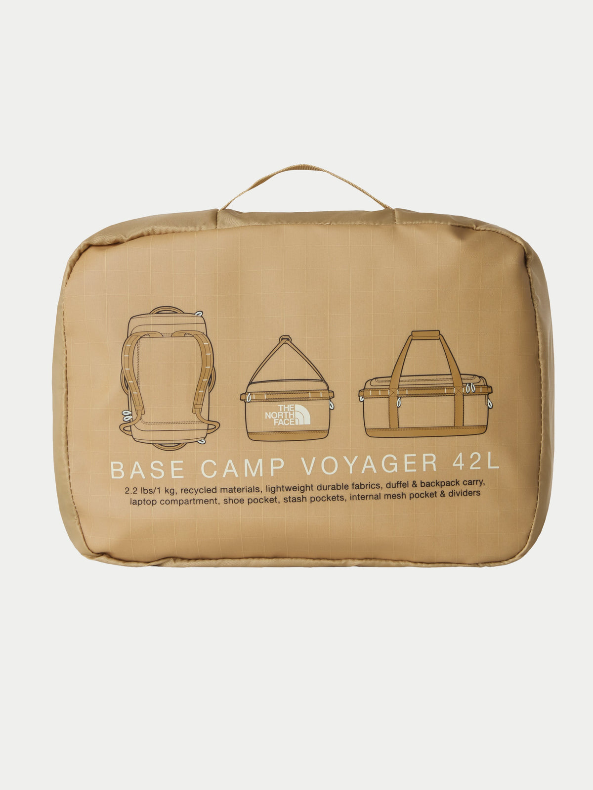 Borsone Base Camp Vojager 42 Litri Khaki Stone