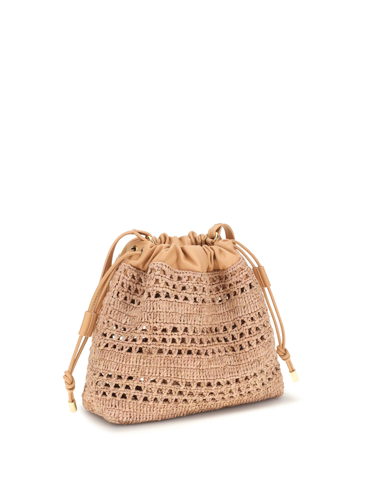 2026 New Arrival raffia drawstring shoulder bag