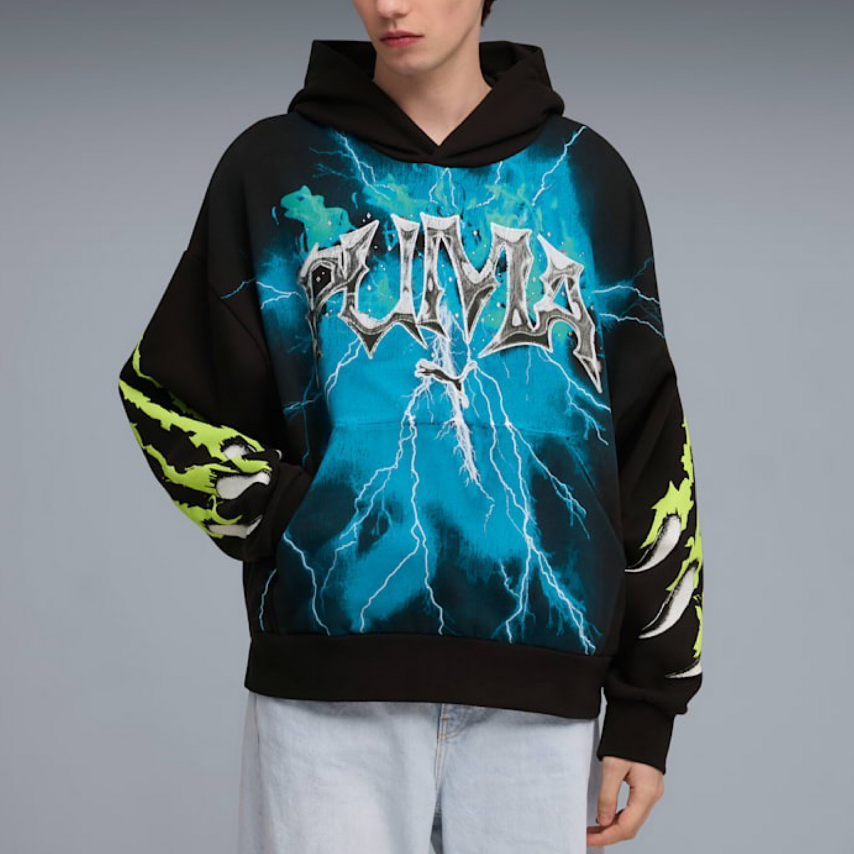 Top Seller Puma - GRAPHIC CAT BOXY HOODIE   Men’s -PUMA BLACK