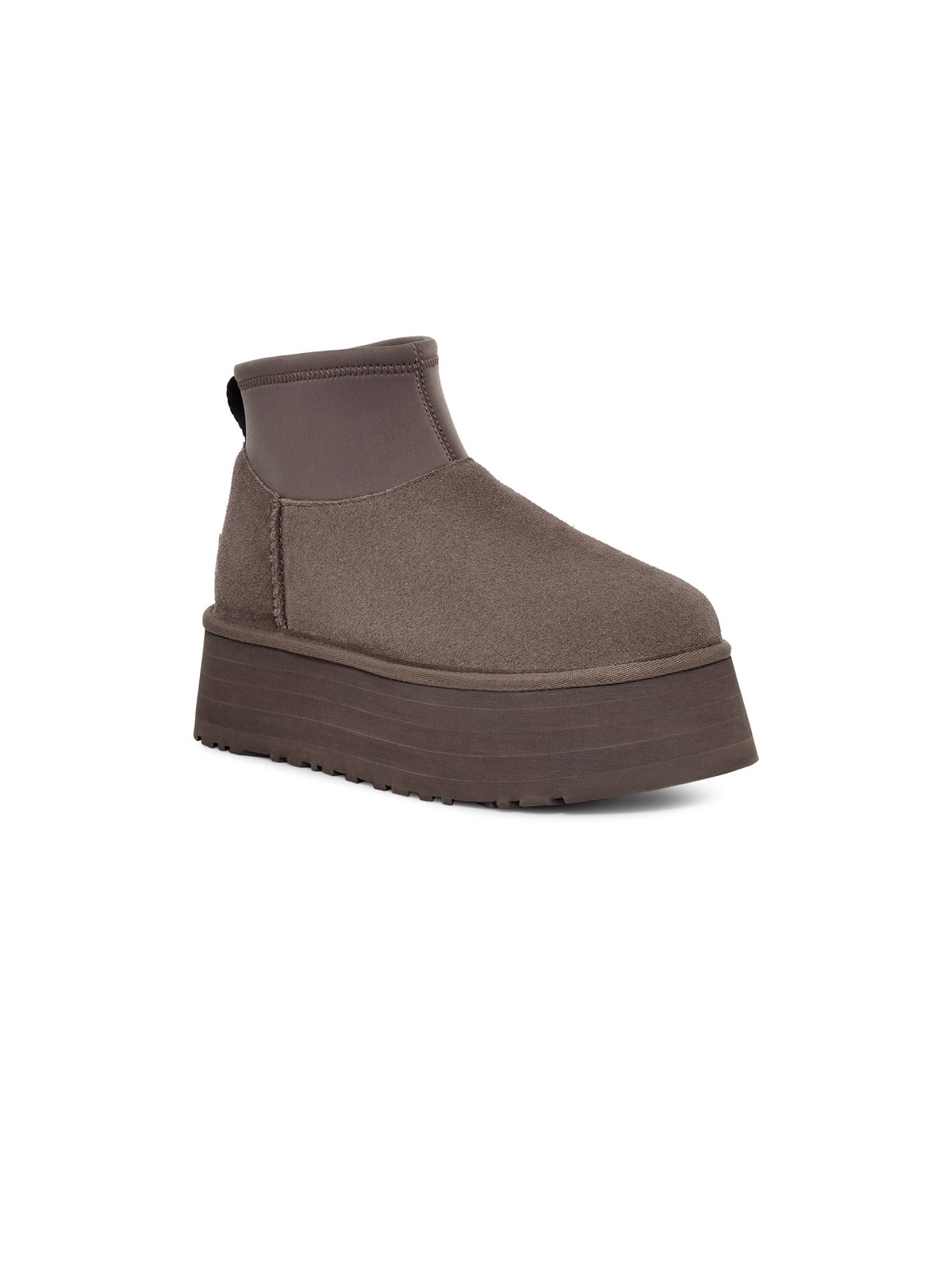 2026 New Arrival Stivaletti con Plateau Classic Mini Dipper Grigio