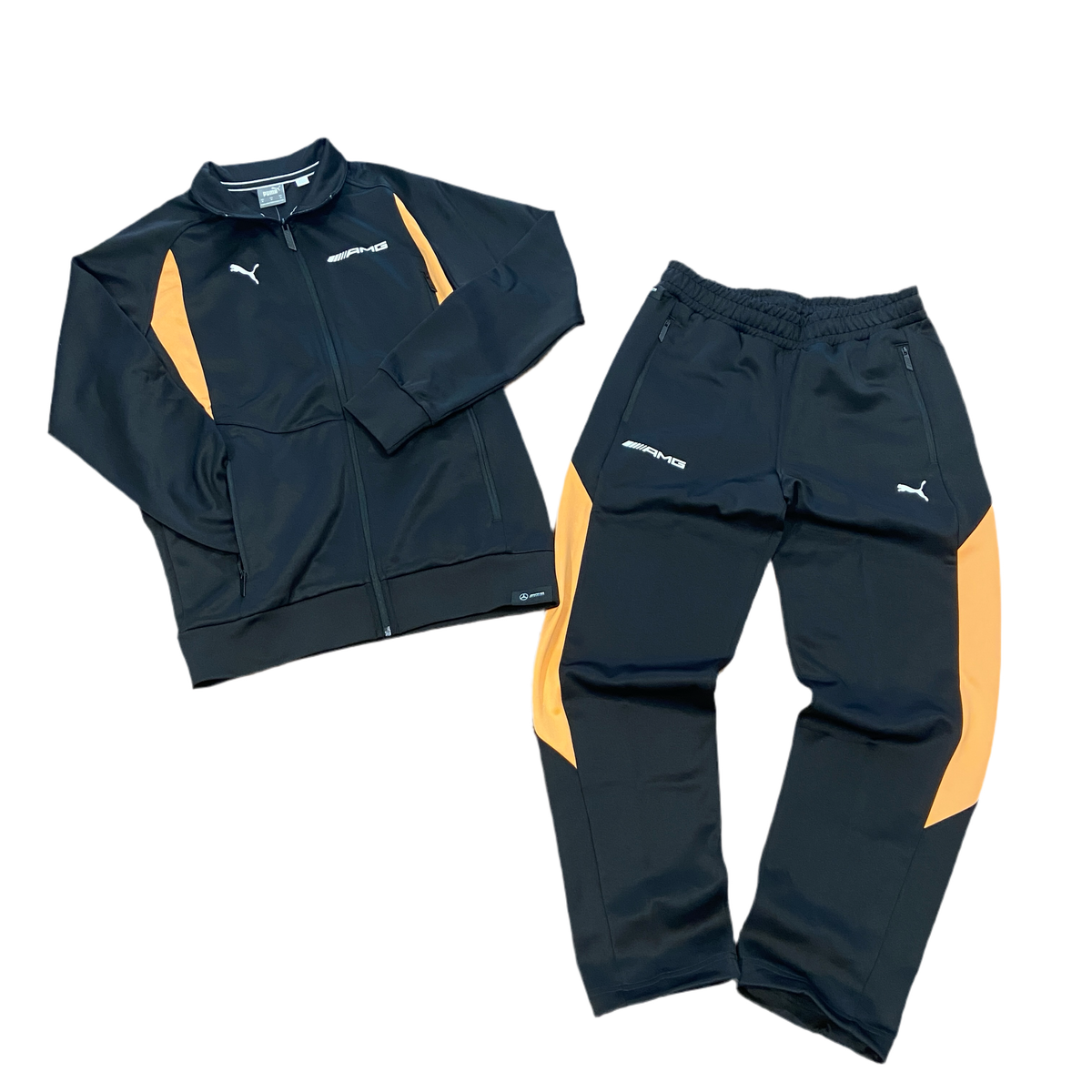Top Seller Puma MERCEDES BENZ AMG TRACKSUIT Men’s - PUMA BLACK/PEACH ORANGE