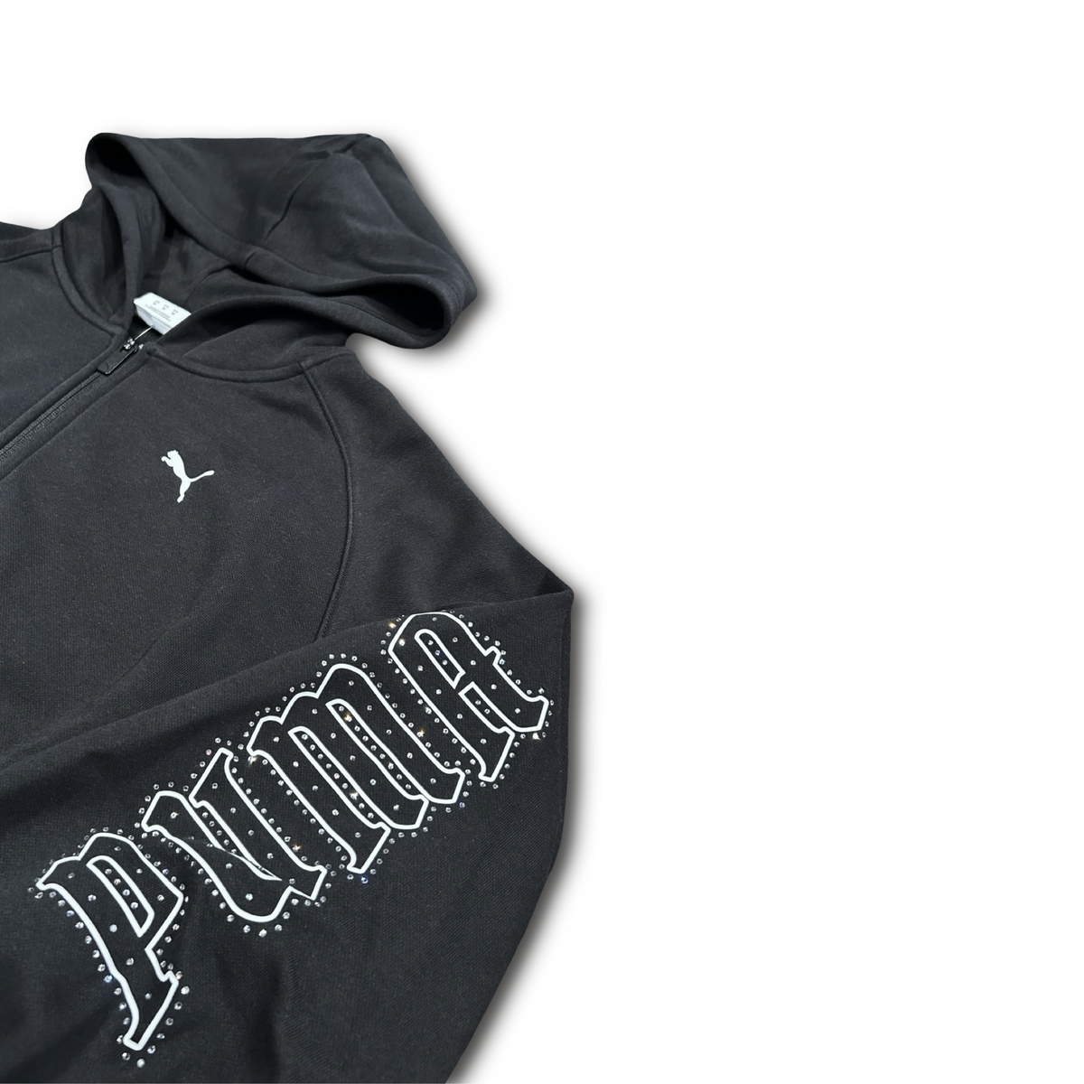 Top Seller Puma  STREET GLAM BEDAZZLED HOODIE SWEATSUIT WOMEN ’s -PUMA BLACK