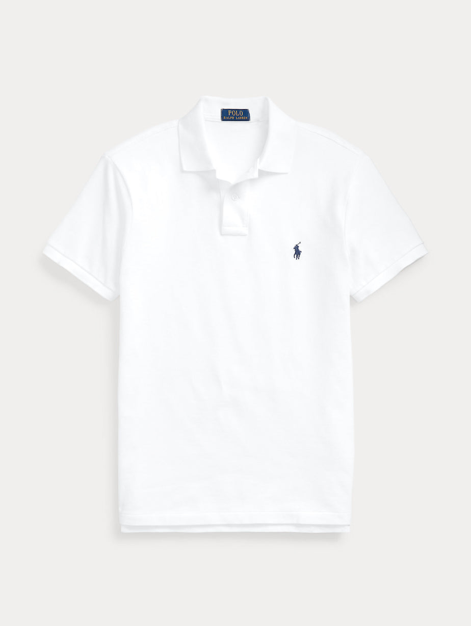 2026 New Arrival Polo in Piquet Slim Fit Bianco