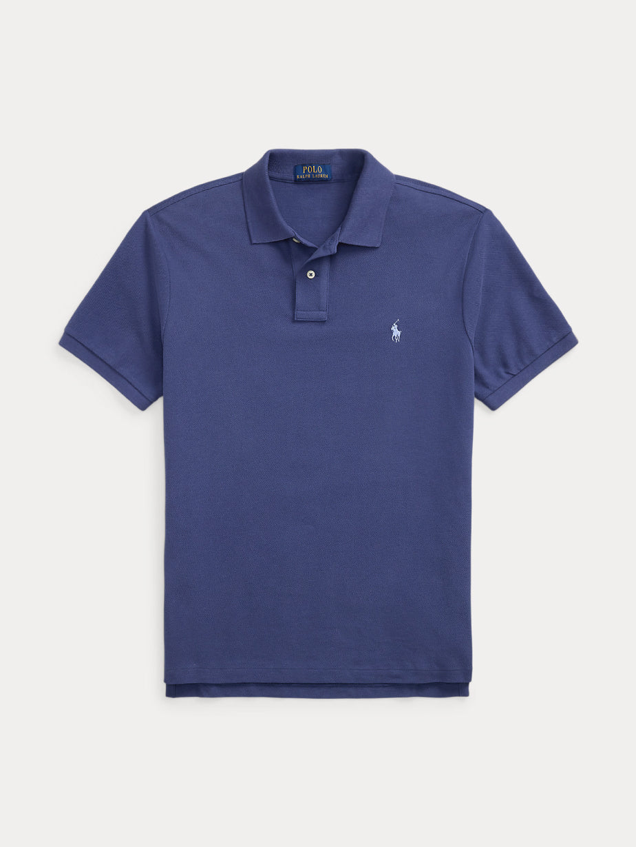 2026 New Arrival Polo Slim Fit in Cotone Blu
