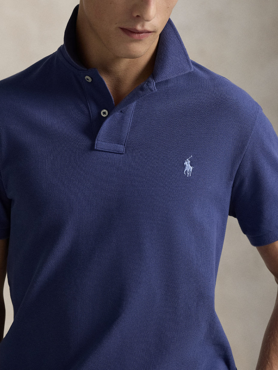 2026 New Arrival Polo Slim Fit in Cotone Blu