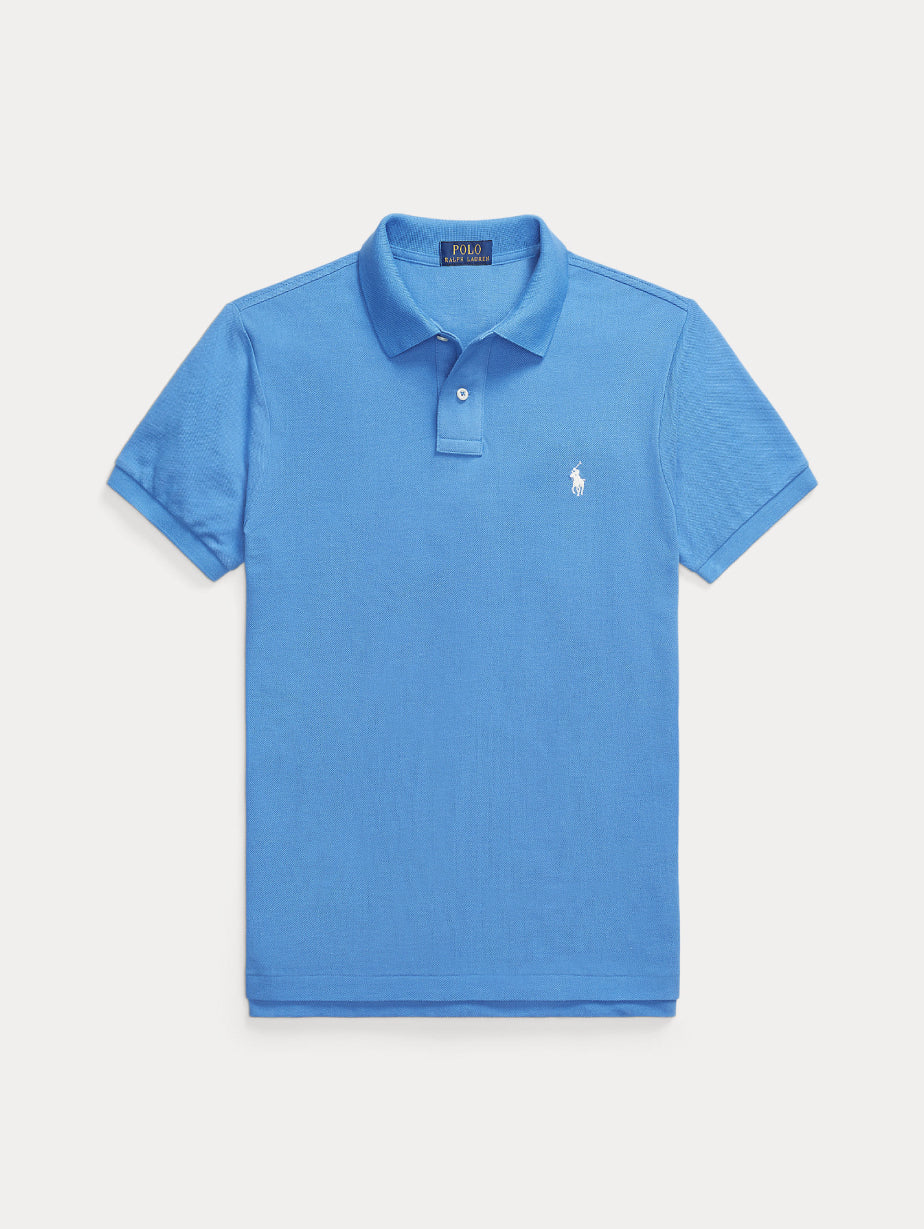 2026 New Arrival Polo Slim Fit in Cotone Blu