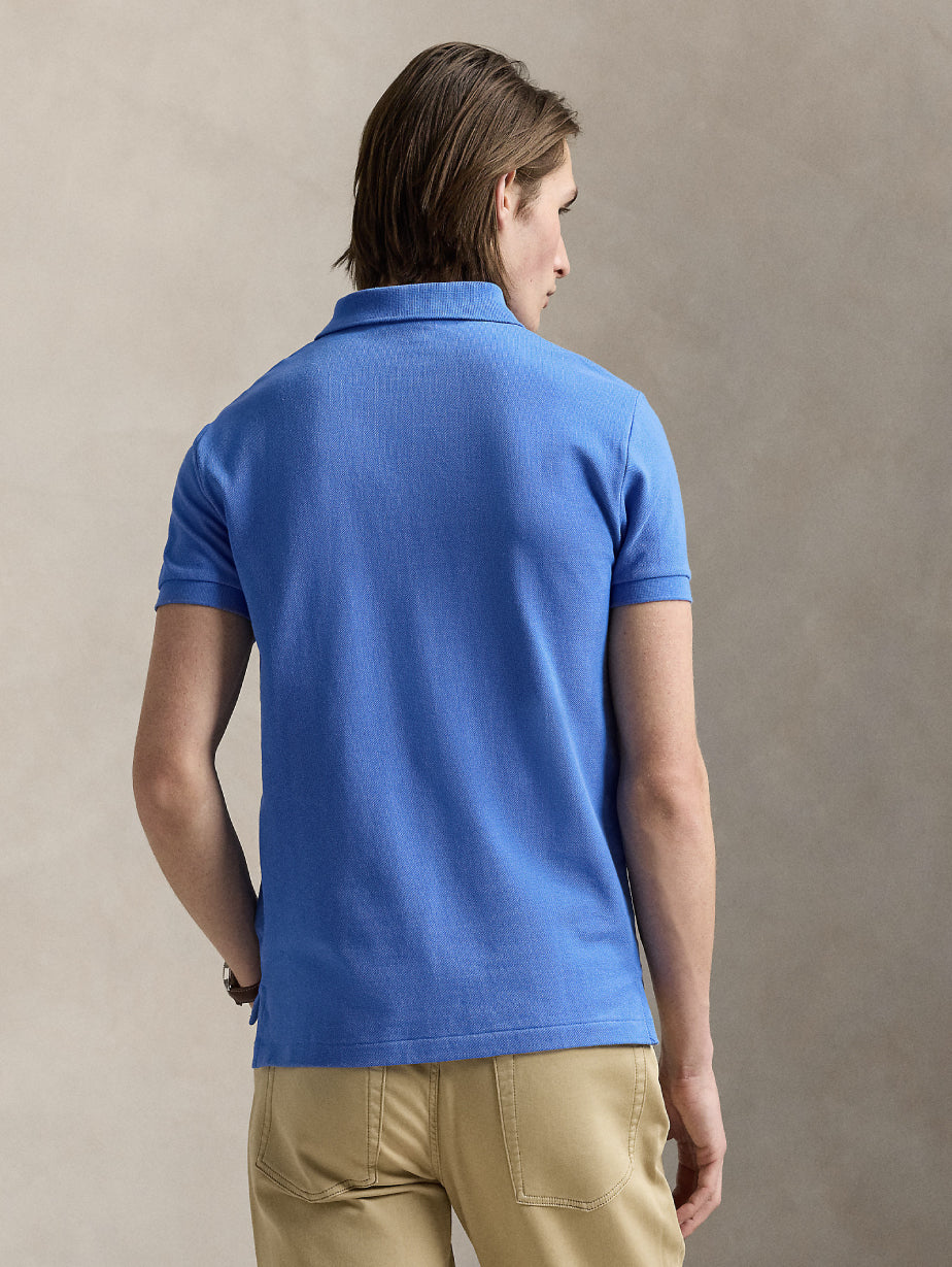 2026 New Arrival Polo Slim Fit in Cotone Blu