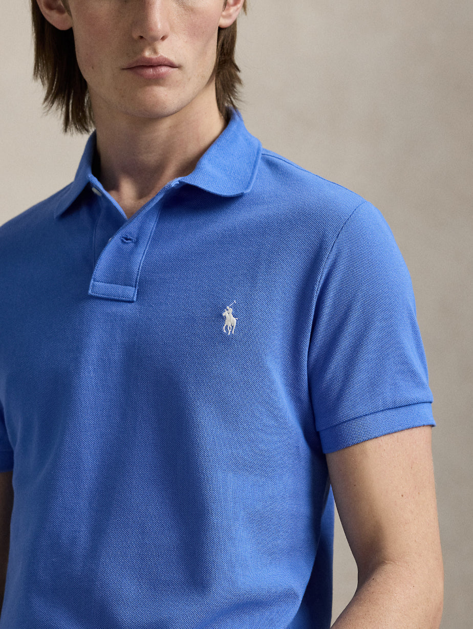 2026 New Arrival Polo Slim Fit in Cotone Blu