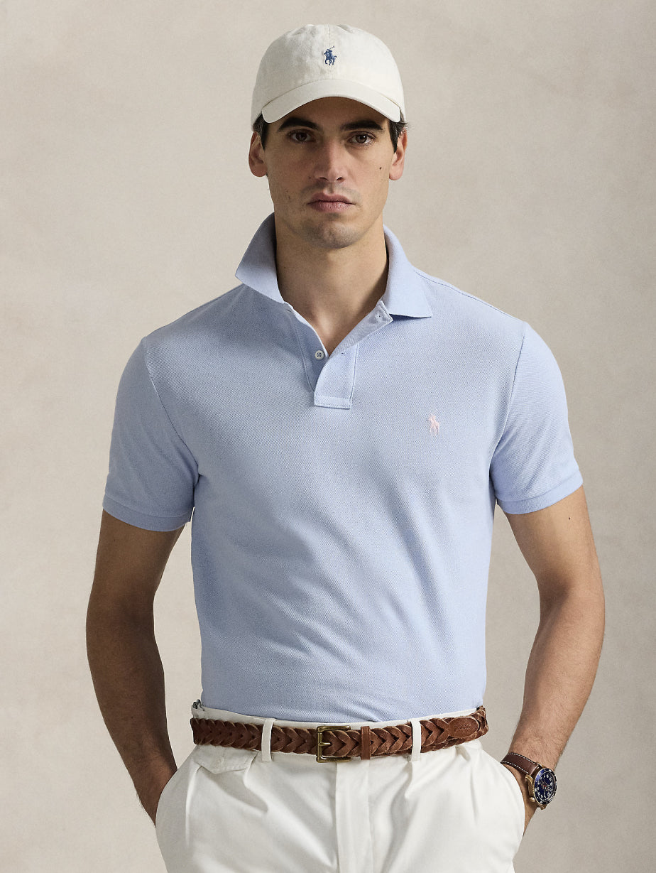 2026 New Arrival Polo Slim Fit in Cotone Blu