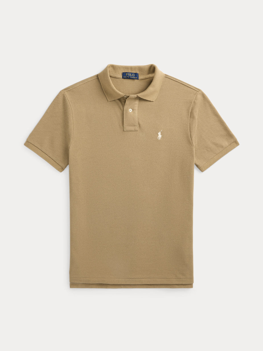 2026 New Arrival Polo Slim Fit in Cotone Beige