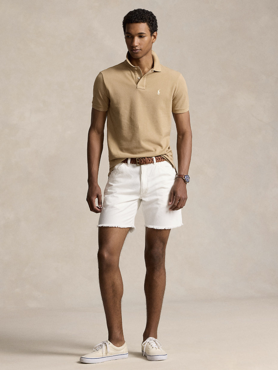 2026 New Arrival Polo Slim Fit in Cotone Beige