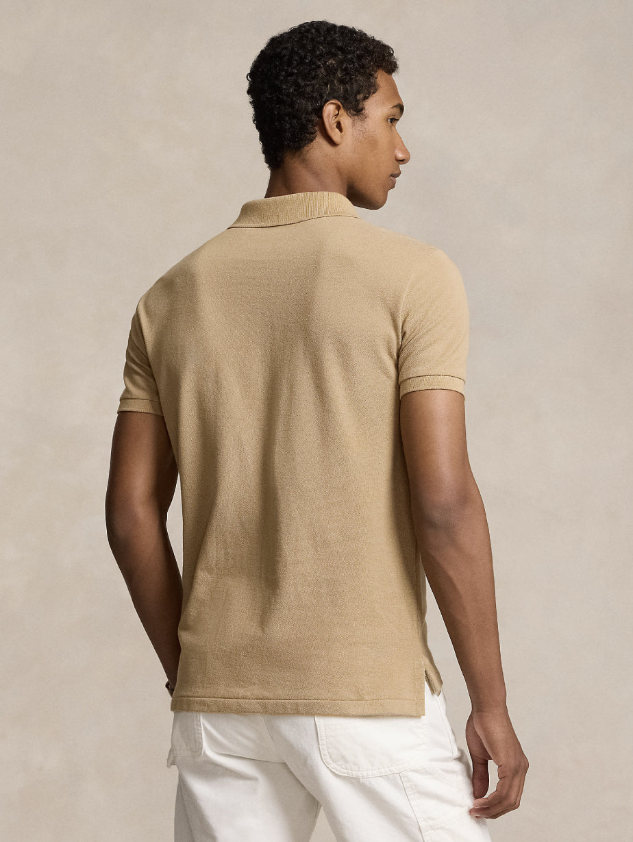 2026 New Arrival Polo Slim Fit in Cotone Beige
