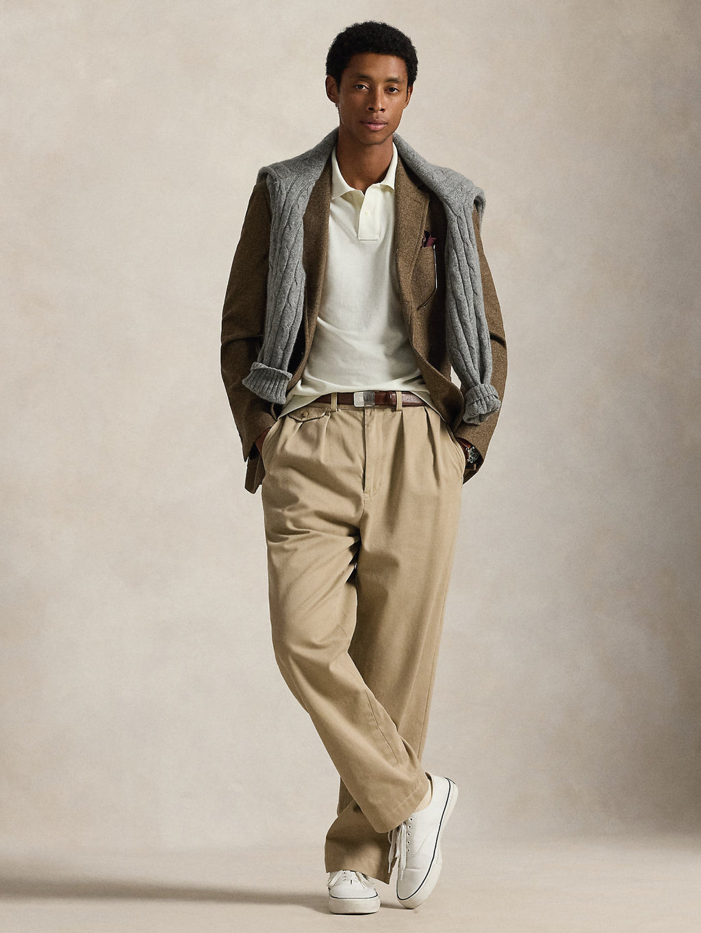 2026 New Arrival Polo Slim Fit in Cotone Crema