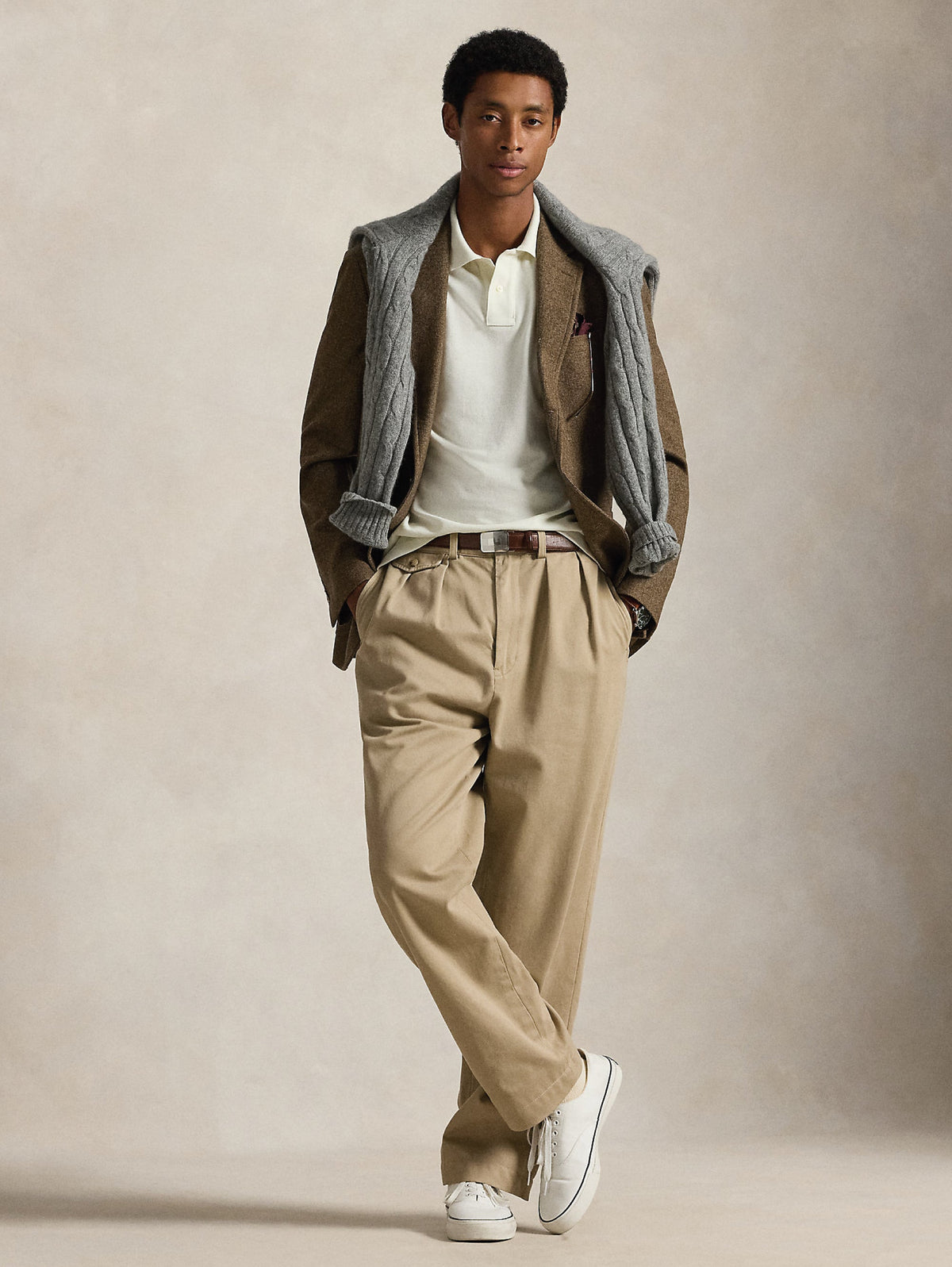 2026 New Arrival Polo Slim Fit in Cotone Crema