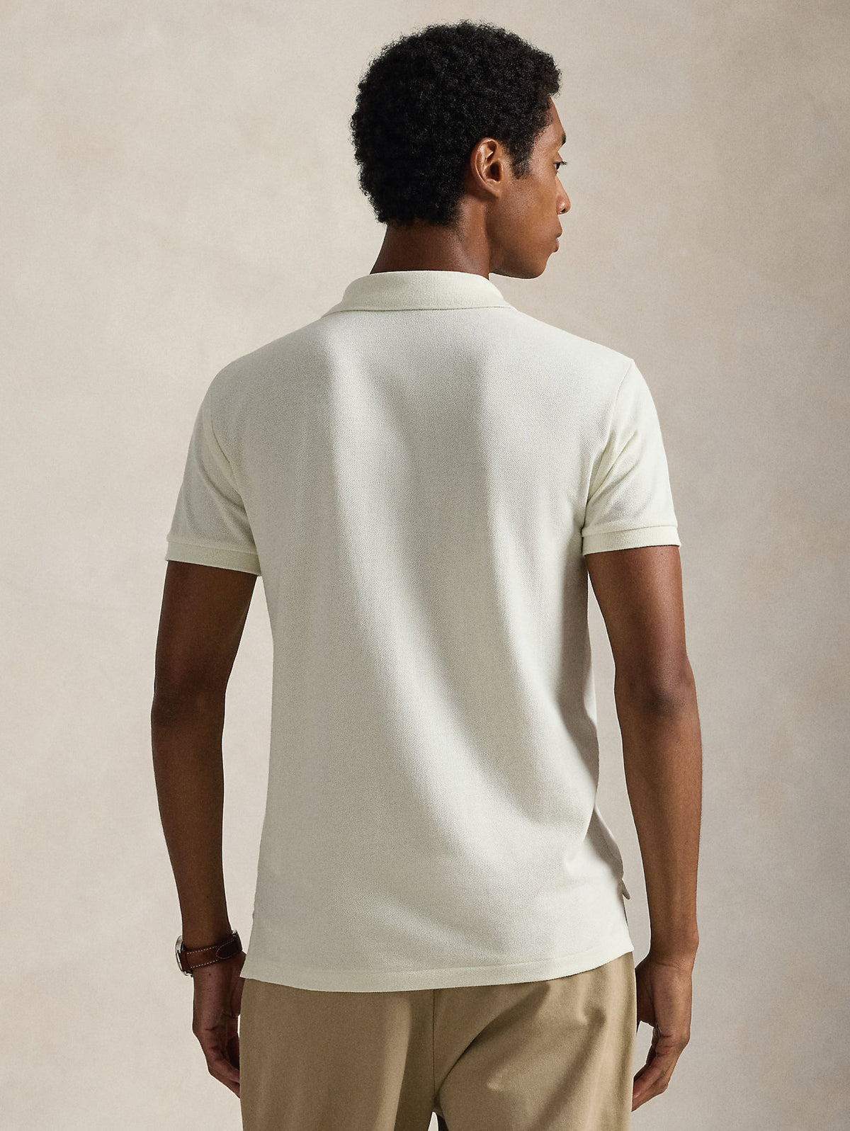 2026 New Arrival Polo Slim Fit in Cotone Crema