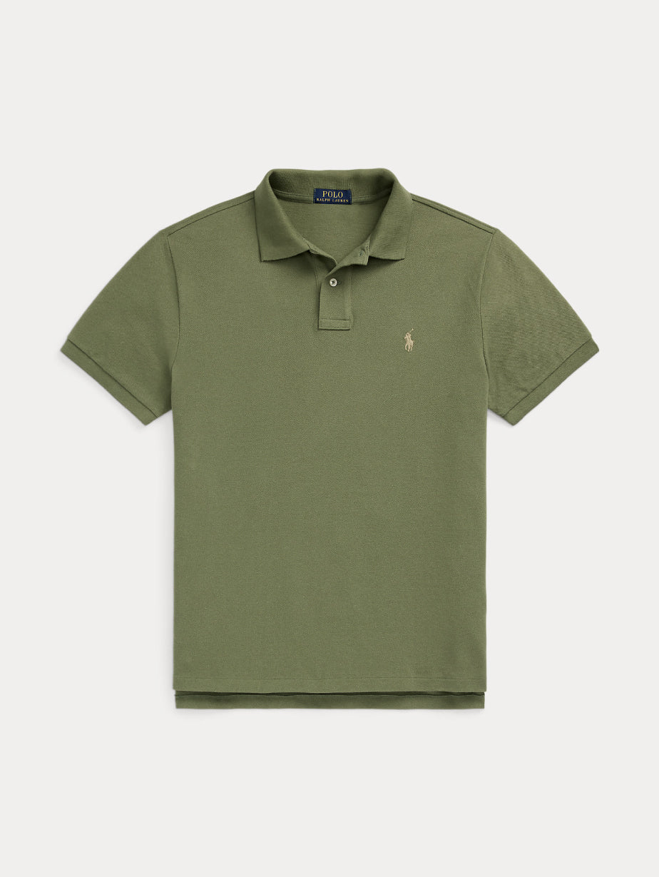 2026 New Arrival Polo Slim Fit in Cotone Verde
