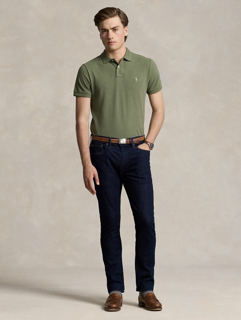 2026 New Arrival Polo Slim Fit in Cotone Verde