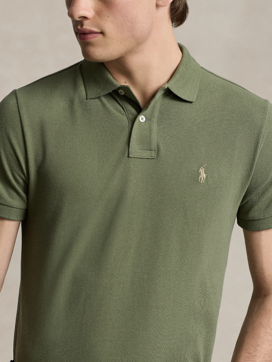 2026 New Arrival Polo Slim Fit in Cotone Verde